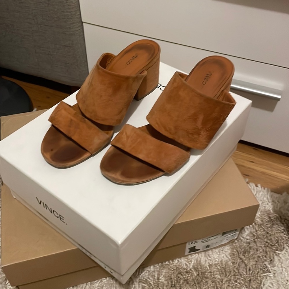 Cognac brown Vince shoes size 7.5